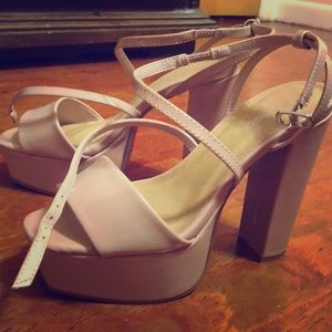 Nude Platform heels